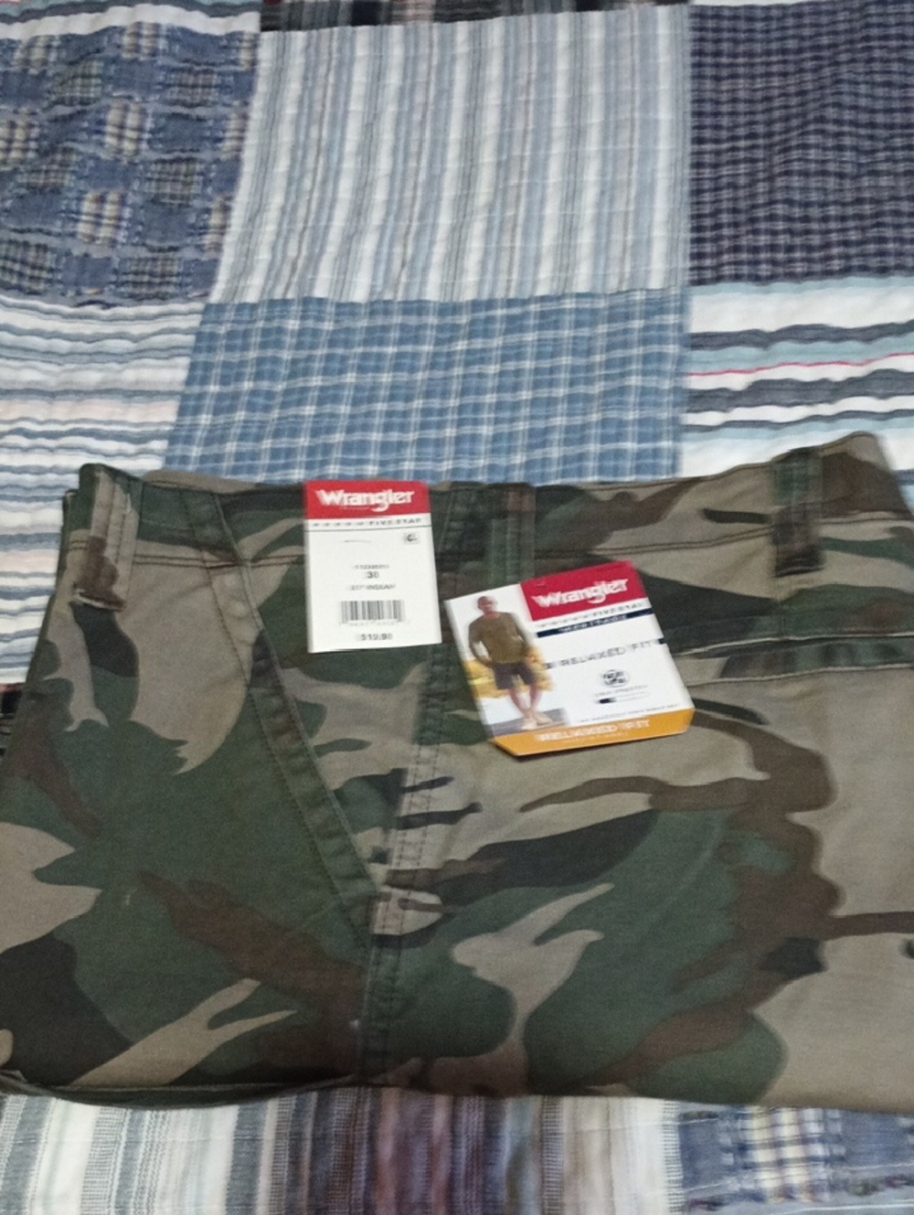 Wrangler Camouflage Pants - Green and Brown Camo